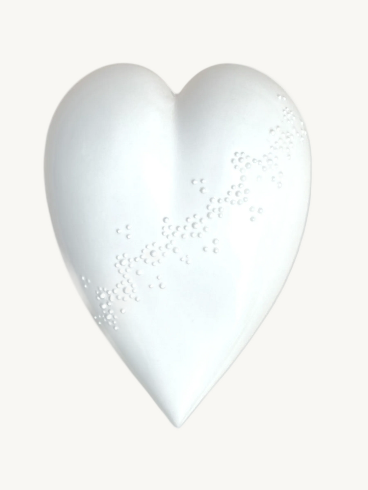 Porzellan Herz - helles, symbolisches Geschenk für Liebe, Hochzeit oder Jubiläum
Porcelain Heart - light symbolic gift of love, for wedding or anniversary