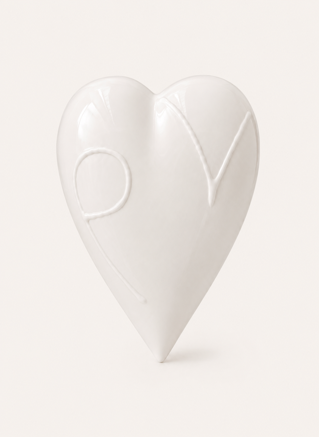 Signature Heart | Personalised Porcelain Heart | Eva Everafter