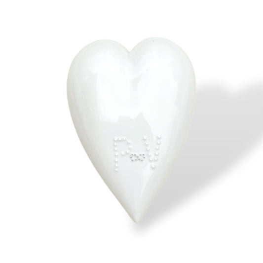 Porcelainheart handmade personalized weddingpresent with unique design